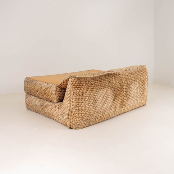 Image 1 of Vintage Bamboletto-ligbed van Mario Bellini voor B&B Italia, 1975 — Gesigneerd, originele bekleding