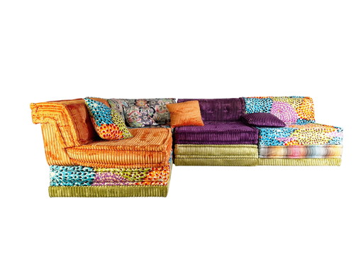 Original Roche Bobois Mah Jong Corner Sofa Hans Hopfer Missoni Modules