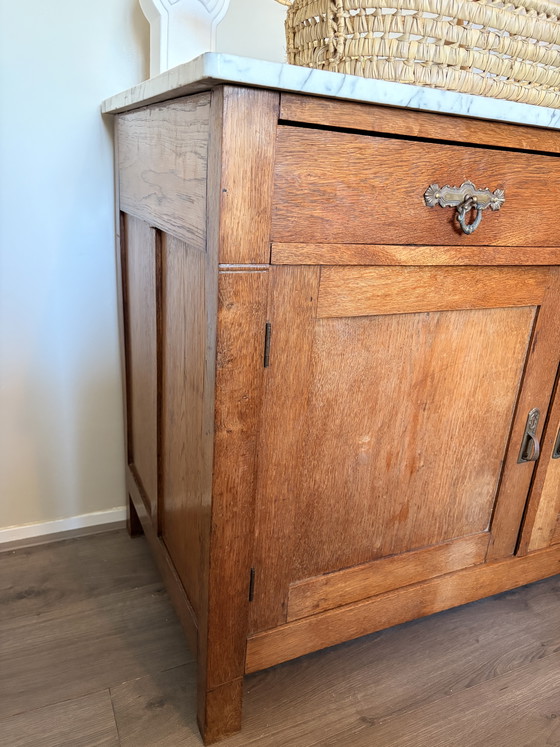 Image 1 of Vintage marble chest of drawers