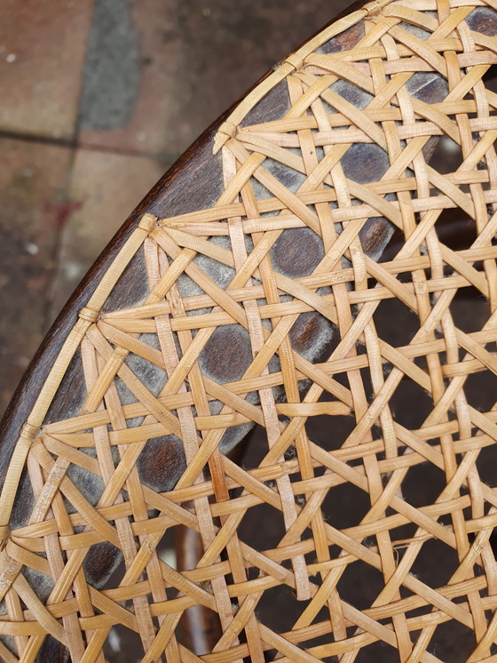 Image 1 of Thonet Romania Stool With Webbing