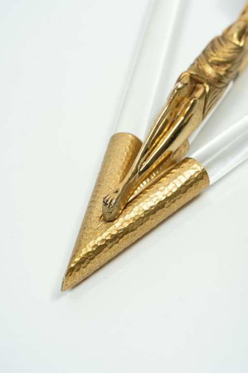 Christ Cross Hollywood Regency Style Crucifix