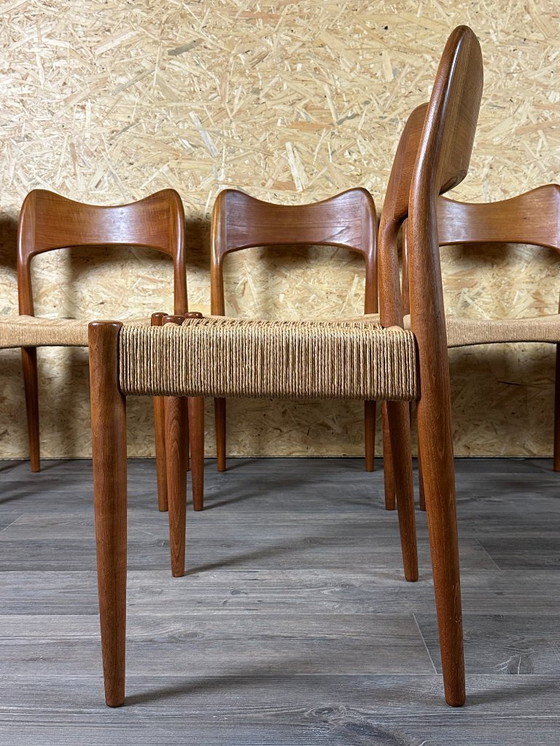 Image 1 of 6x Sedie da pranzo in teak anni '60/'70 di Niels O. Möller per J.L. Møllers anni '60