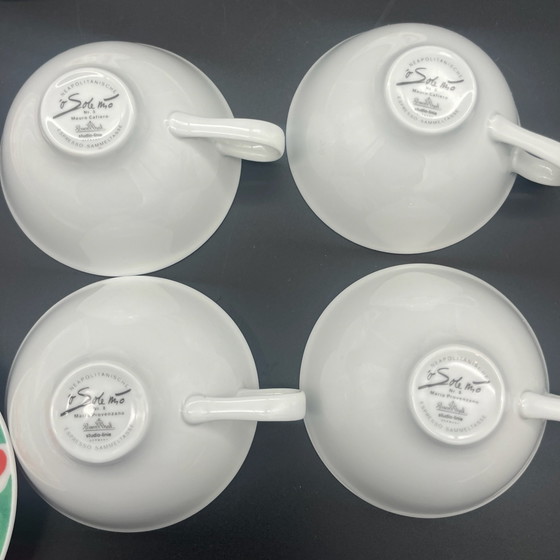 Rosenthal studio-line „O Sole Mio“, 4 Espresso Cups with Saucers, 8-piece Design Set, Crockery, Porcelain (photo 10 of 15)