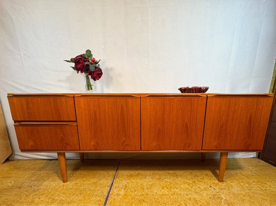 Image 1 of Mid-Century Retro Vintage Teak Sideboard by A.H. McIntosh 1960s  Scandinavian Influence • British Design Classic • Elegant Stora