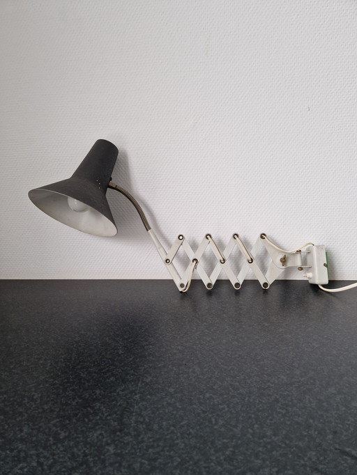 Lámpara de pared extensible vintage, lámpara de lectura, lámpara de mesa.