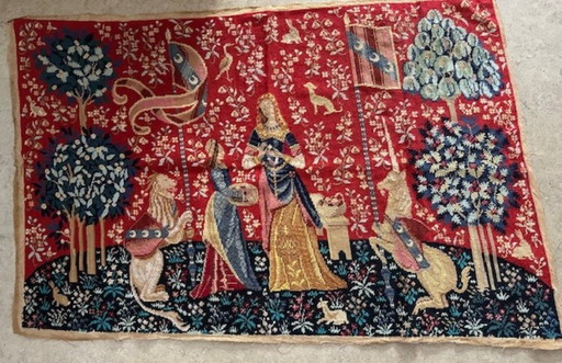 vintage embroidered tapestry