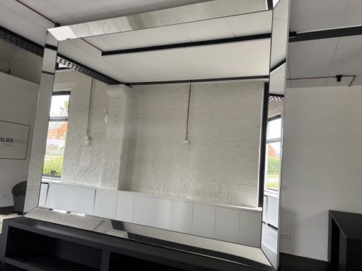XL Architectural Facet Mirror – 230 Cm – Statement Mirror – spiegels, Glass