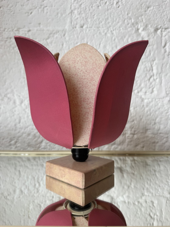 Image 1 of Vintage Lotus Flower Lamp