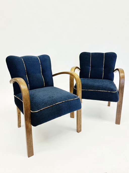 2x Art deco armchair by J. Halabala
