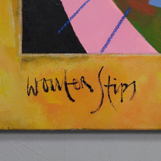 Image 1 of Wouter Stips “Inspiration” Colorful Contemporary Figurative Painting 2000s