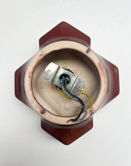 Image 1 of Set of 3 ceramic wall lamps by PAN Keramik, 1960s