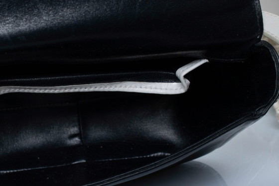 Bolso Celine de piel negra con borla y detalles blancos. – Céline, Bolsos de hombro, Calfskin (photo 9 of 13)