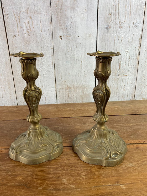 Shepherd of antique candlesticks – Candle holders, Metal (photo 7 of 9)