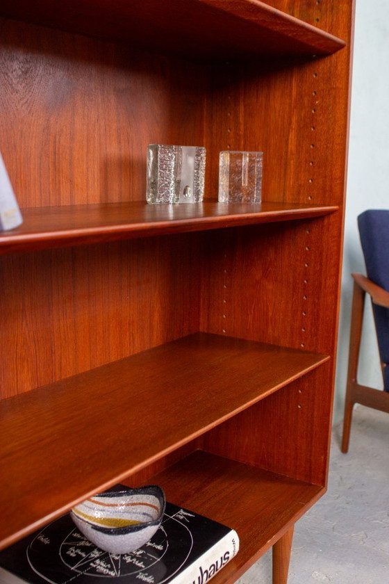 Image 1 of Vintage teak bookcase, highboard, chest of drawers, mid-century 1960s