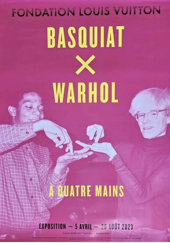 Image 1 of CORNICE PER POSTER DELLA FONDAZIONE LOUIS VUITTON BASQUIAT WARHOL