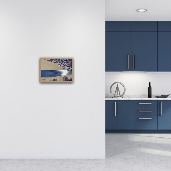 Image 1 of Acrylic on 345g raw canvas. Size 40x30cm.