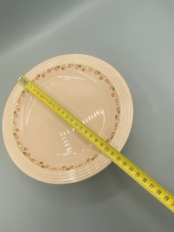 Antieke Longwy Betty Model Compoteschaal – Roze Art Deco Faience – Circa 1925 – Decoratieve objecten (photo 4 of 5)