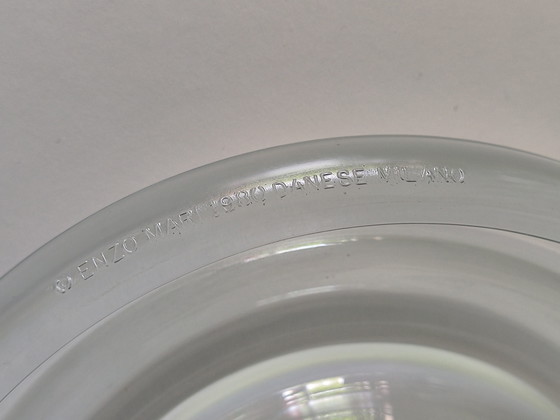 Image 1 of Enzo Mari voor Danese Milano – Glazen Asbak/Schaaltje "Delos", 1980
