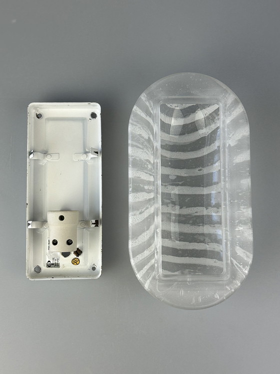 Image 1 of 60s 70s wandlamp Peill & Putzler Duitsland glas & metaal space age design