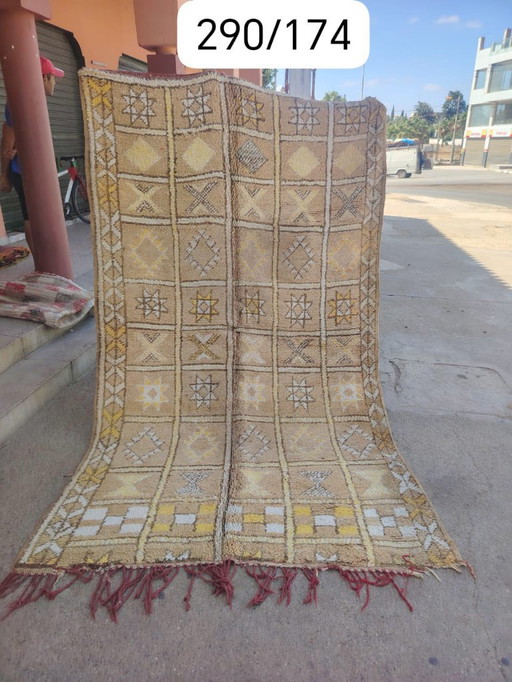 Handgeknoopt Berber kleed wol 290x174cm