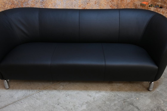 Neu bezogenes Sofa von Leolux Pupilla Design aus schwarzem Leder – 3-5 Sitzer Sofas, Leather (photo 10 of 10)