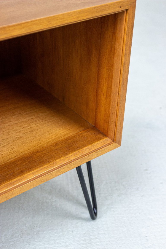 Vintage ladekast, dressoir, midden-eeuwse stijl (jaren 60), teak, walnoot – Franzmeyer Möbel, Ladekasten, Wood (photo 5 of 8)