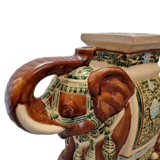 Image 1 of Vintage ceramic elephant from the 1970s