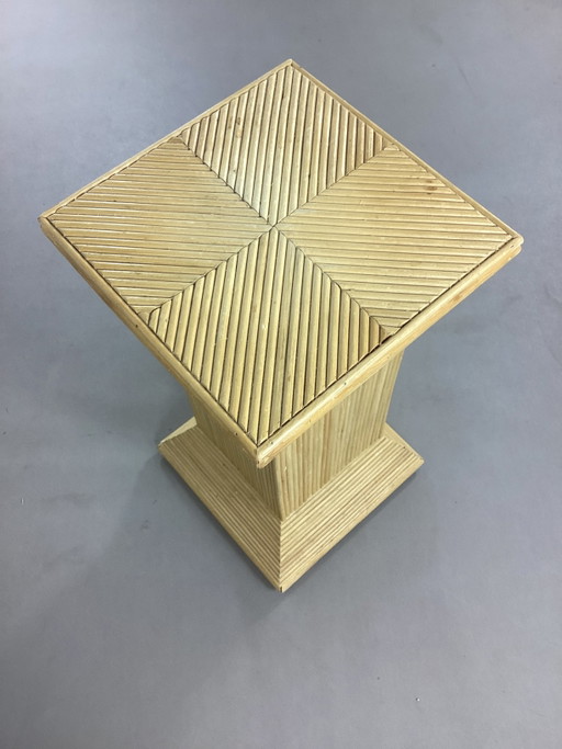 Supporto per piante in rattan, stile anni Ottanta – zuil