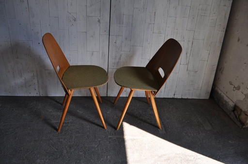 Sillas de comedor de Francis Jirák para Tatra, años 60, juego de 2