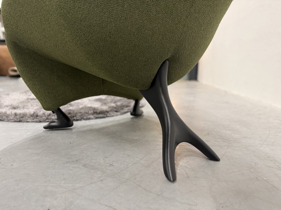 Image 1 of Leolux Papageno Fauteuil Groen stof 