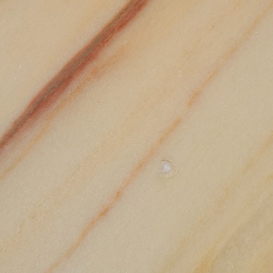 Image 1 of Tavolino da caffè vintage francese in marmo e ottone - Tavolo da cocktail - Tavolo da salotto - Stile Regency - Anni '70