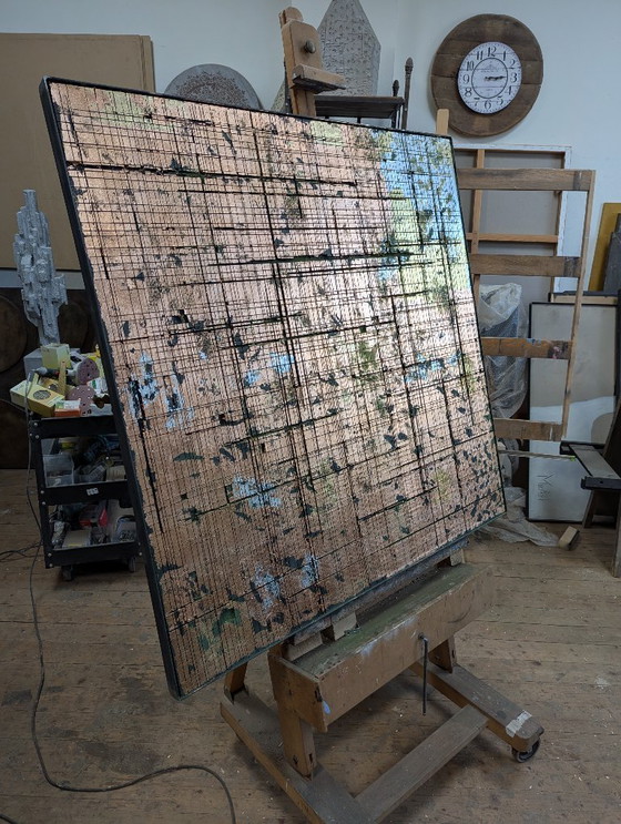 Image 1 of Oggetto/quadro da parete di arte moderna: La città