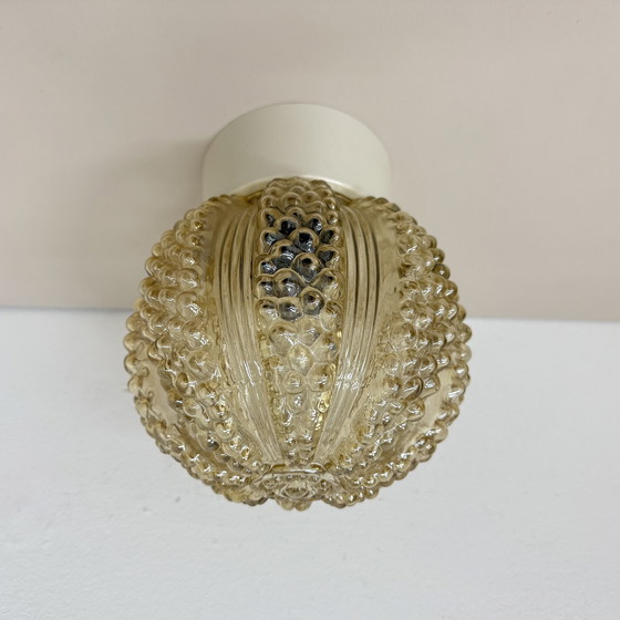 Image 1 of Vintage glass bubble ceiling lamp , 1970s