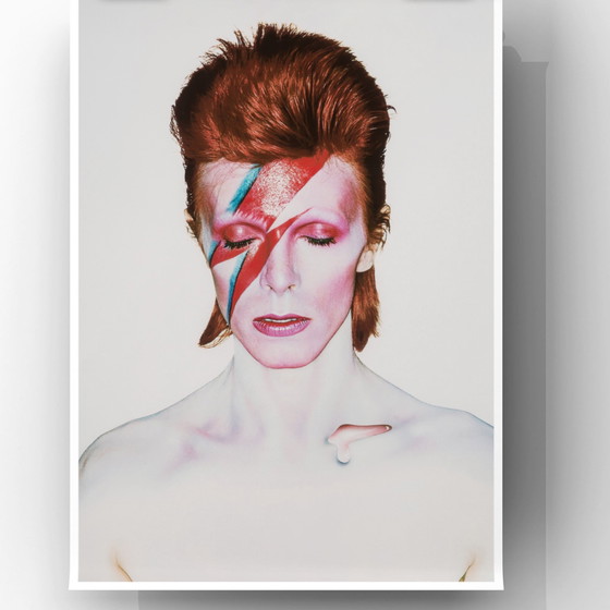 Image 1 of 1x Alladin Sane (yeux fermés) 1973 Photographie couleur de David Bowie