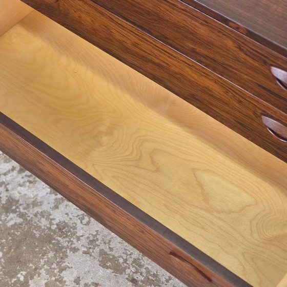Kai Kristiansen vintage 60s Danish Rosewood Chest of drawers, FM Møbler, Brown (photo 13 of 20)