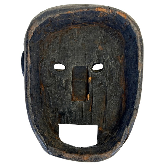 Máscara de chamán nepalí antigua con boca ancha – Middle Hills – c. 1900–1930 – Esculturas, Wood (photo 2 of 6)