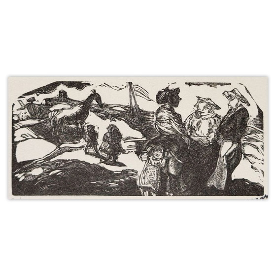 Houtsnede van Jules Pascin, La Zone, 1960 – Litho's & Zeefdrukken, Paper (photo 5 of 5)