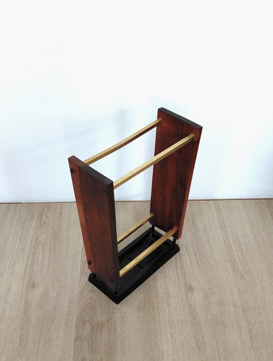 Image 1 of Sixties wall wardrobe with umbrella stand