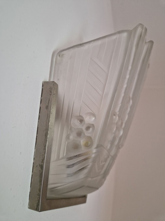 Aplique Art Déco – Metal, Vidrio (photo 2 of 6)