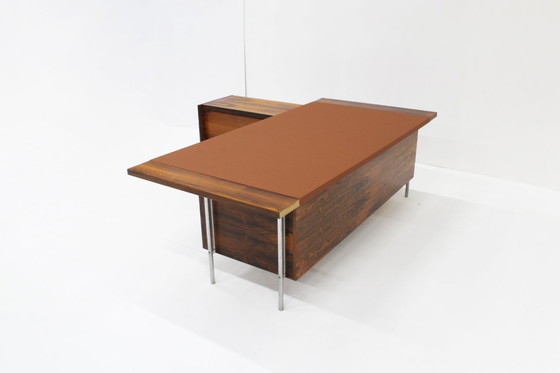 Image 1 of Vintage Mid-Century Rosewood Executive Desk Sven Dysthe Dokka Mobler 1960s
