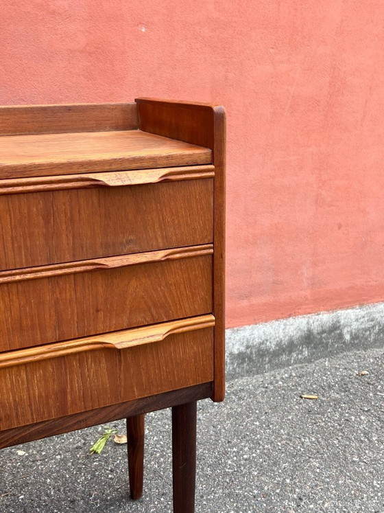 Image 1 of Cassettiera/comodino vintage danese in teak, anni '60