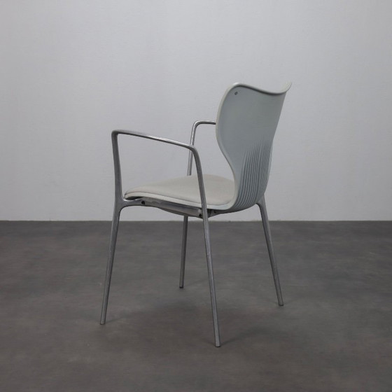 Image 1 of Set van 6 Gorka eetkamerstoelen van Jorge Pensi voor Akaba, Spanje, jaren 90.