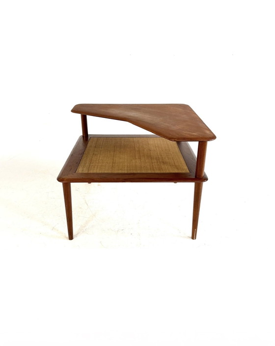 Image 1 of Table d'appoint d'angle vintage « Minerva », France & Son '60