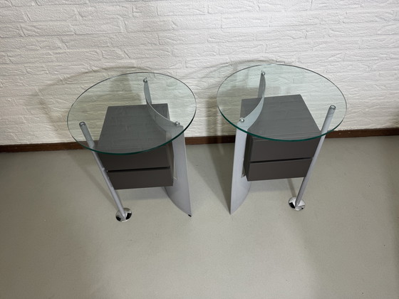 Image 1 of 2x Casprini Klee bijzettafel van Kuin & Kuin uit de jaren 90.