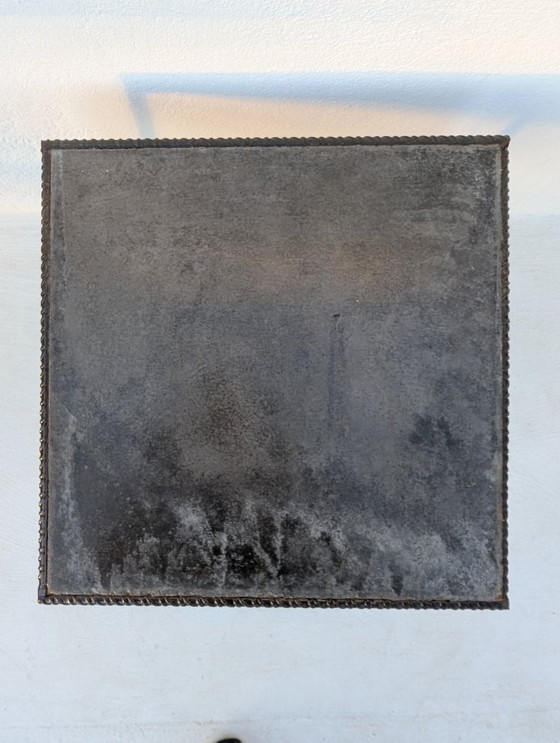 Image 1 of Side table - Mini cube table - Brutalist style