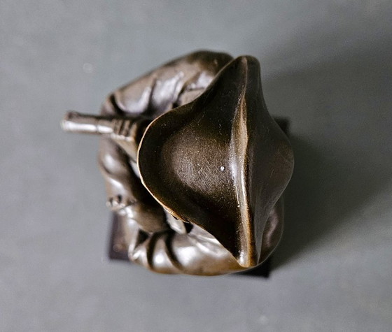 Image 1 of Una statua in bronzo patinato di Napoleone