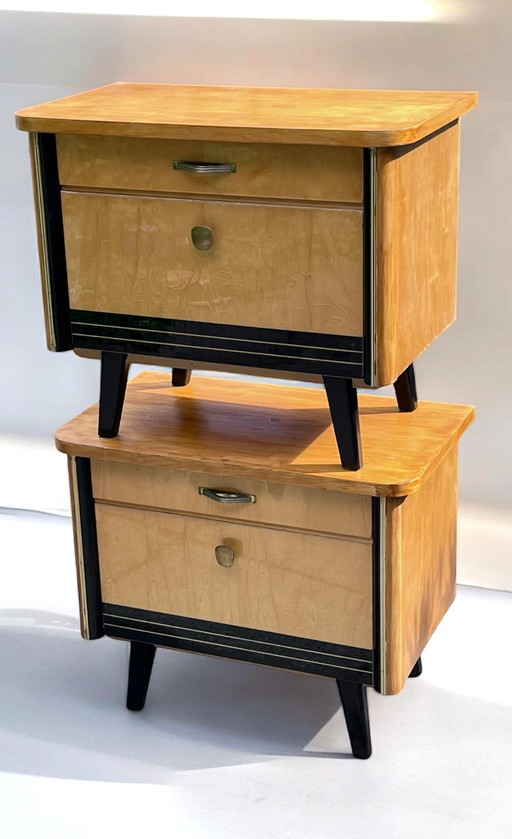 2x Vintage Nightstands