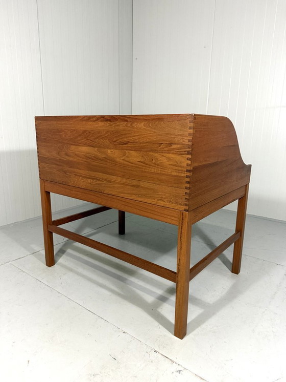 Image 1 of Escritorio de teca de Andreas Hansen para Hadsten Træindustri, Dinamarca 1980