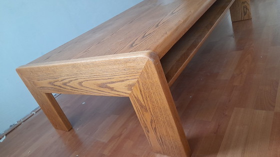 Image 1 of vintage design coffee table oak