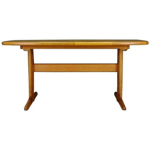 Table en frêne, design danois, années 1960, fabricant : Skovby